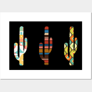 Retro Funky Cacti Posters and Art